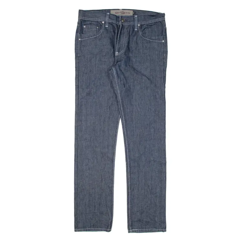 DRIVER Mens Jeans Blue Regular Straight W33 L32