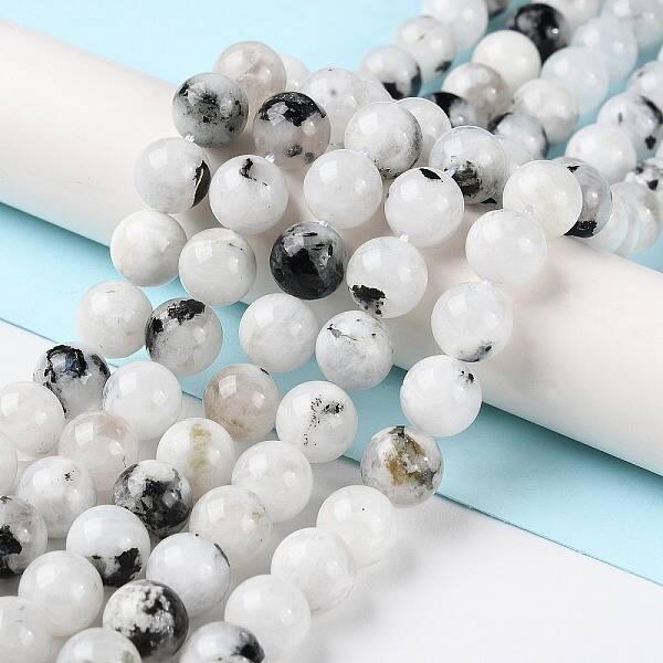 Natural Rainbow Moonstone Beads Strands