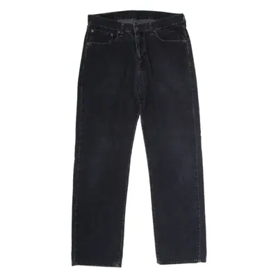 LEVI'S 751 Mens Corduroy Trousers Black Regular Straight W33 L31