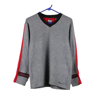Lee V-neck Fleece - Large Grey Polyester