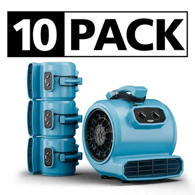 AlorAir® 4000 CFM Air Mover with Timer and 3 Speeds, 5 Adjustable Angles for Floor Drying Blower Fan | GE4000T
