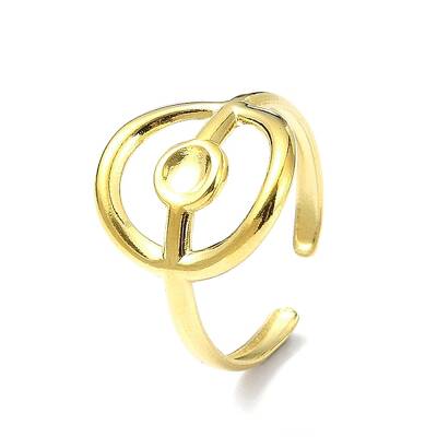 Ion Plating(IP) 304 Stainless Steel Open Cuff Ring