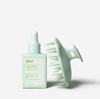 Divi, Scalp Serum & Scrubber Duo, Fuller & Thicker-Looking Hair, Healthy Scalp, 30ml