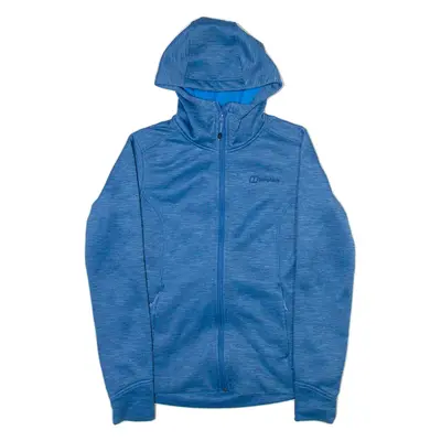 BERGHAUS Womens Blue Hoodie Full Zip UK 10
