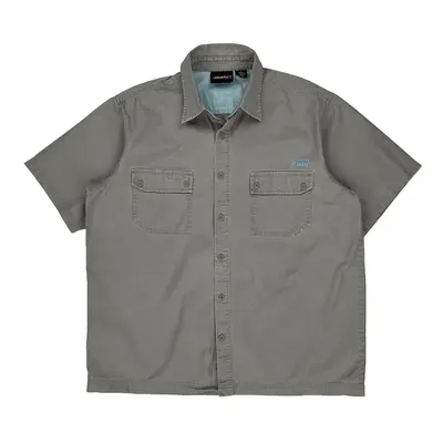 Dickies Short Sleeve Shirt - XL Grey Cotton