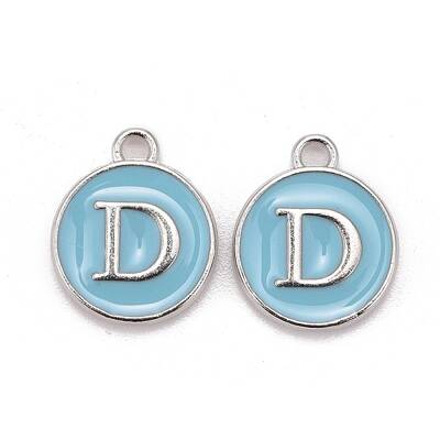 Platinum Plated Alloy Enamel Charms
