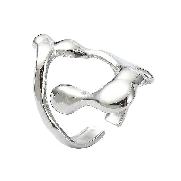 304 Stainless Steel Cuff Rings for Women