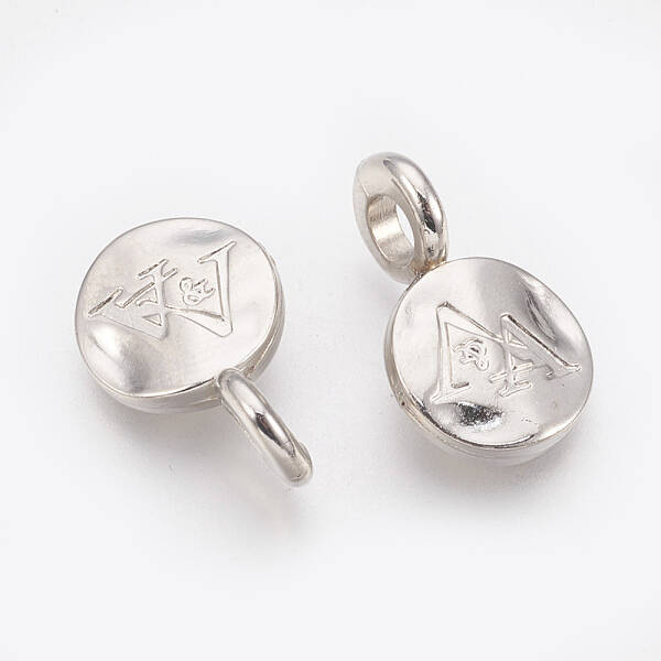 Flat Round CCB Plastic Pendants
