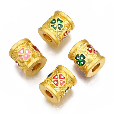 Rack Plating Alloy Enamel Beads