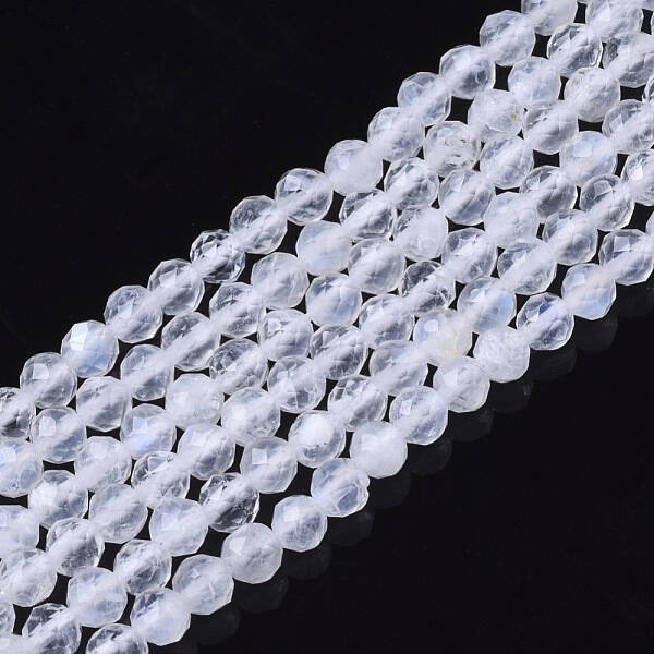 Natural Rainbow Moonstone Beads Strands