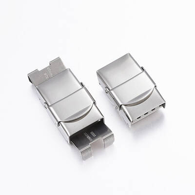 Tarnish Resistant Rectangle 201 Stainless Steel Watch Band Clasps