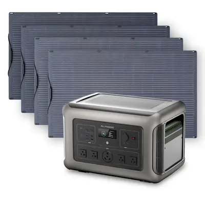 Solar Generator Kit 3200W Power Station 200W Flexible Solar Panel