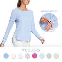 baleaf Women's Sun Shirts UPF 50+ Long Sleeve Hiking Tops Lightweight Quick Dry UV Protection Outdoor Clothing
