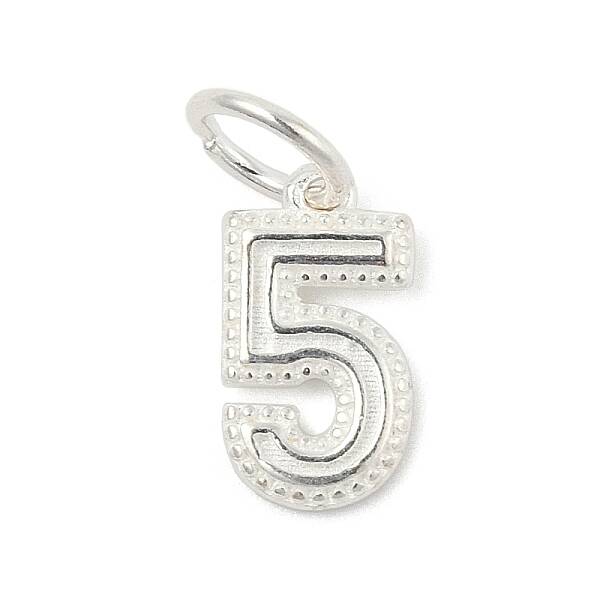 Number Series 925 Sterling Silver Charms