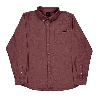 Oakley Shirt - XL Burgundy Cotton Blend