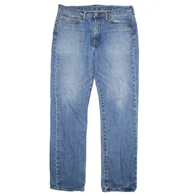 LEVI'S 514 Jeans Blue Denim Regular Straight Mens W36 L36