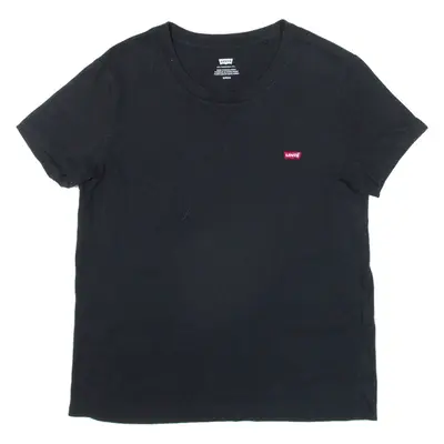 LEVI'S Womens T-Shirt Black S