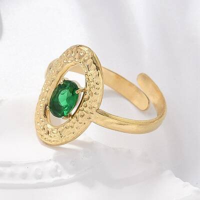 304 Stainless Steel Cuff Rings for Women