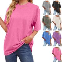 Holafish Women's Oversized T Shirts Acid Washed Heavy Cotton Vintage Unisex Tee Loose Fit Short Sleeve Casual Streetwear Bagg...
