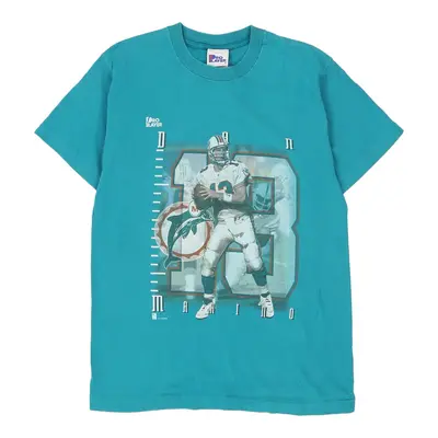 Miami Dolphins Made in USA Pro Player NFL T-Shirt - 2XL Blue Cotton