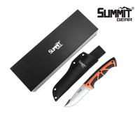 Summit Gear Fixed Blade HUGE!!! Hunting Camping Knife with Sheath - Nylon, Ideal for Hunting and Outdoor Activities survival ...