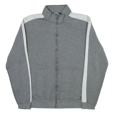 PUMA Full Zip Mens Sweatshirt Grey High Neck M