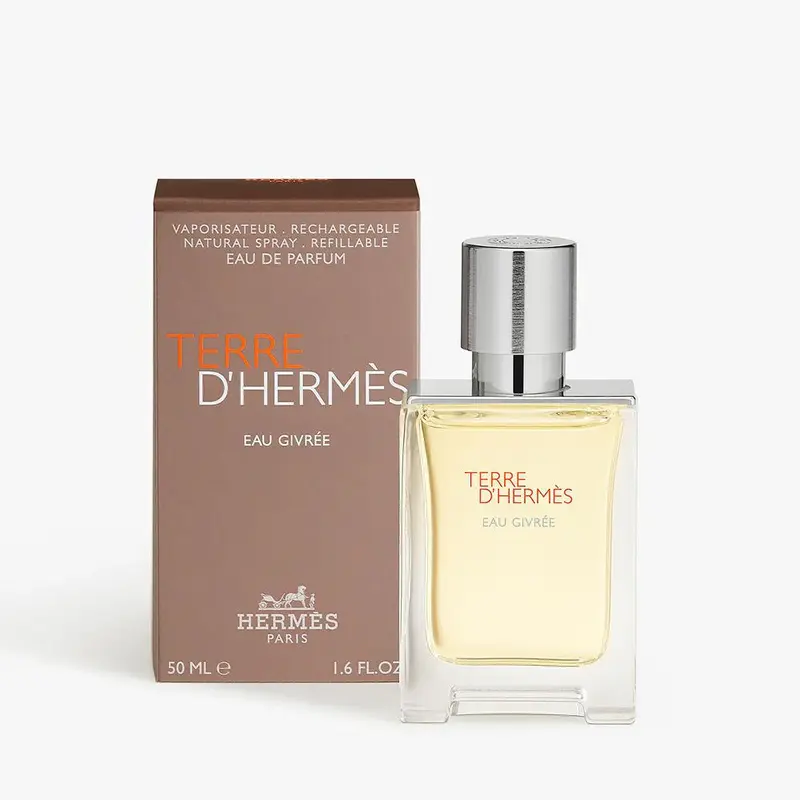 Terre DHermes Eau Givree Cologne for Men - Eau de Parfum Refillable Spray 3.3 oz