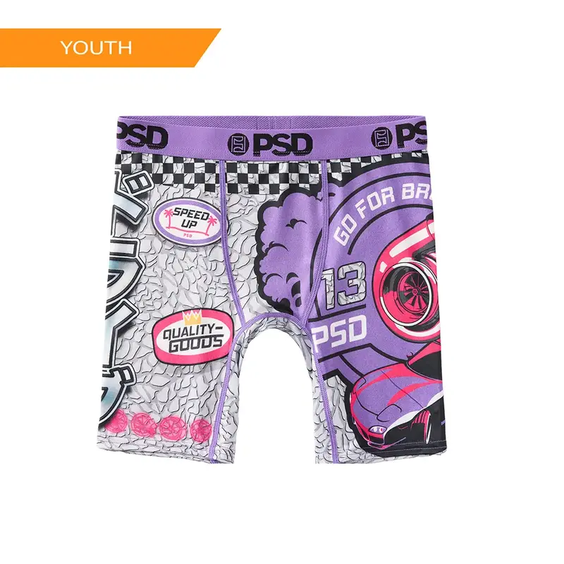 PSD Youth Boy's Team Drift Boxer Brief - Soft, Breathable and Comfortable Stretch Underwear
