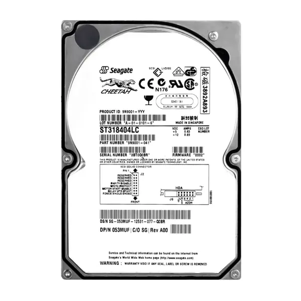 9N9001-041 Seagate 18.4GB Ultra-160 SCSI 10000 3.5-inch 4MB Hard Drive