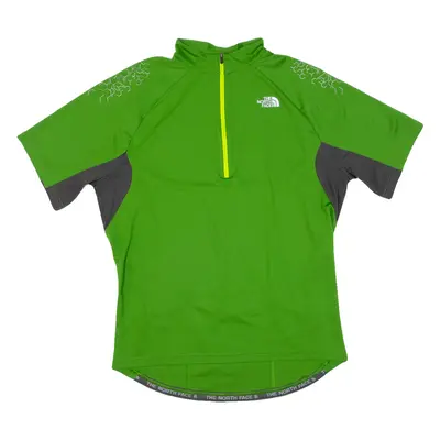 THE NORTH FACE Cycling Mens Jersey Green 1/2 Zip M