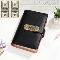 A6 Savings Notebook with Lock, 1 Count Small Financial Management Book, Cash Notebook, Suitable for Storing Money and Importa...