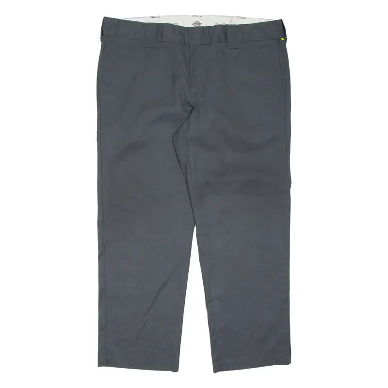 DICKIES Chino Mens Trousers Grey Slim Straight W36 L27