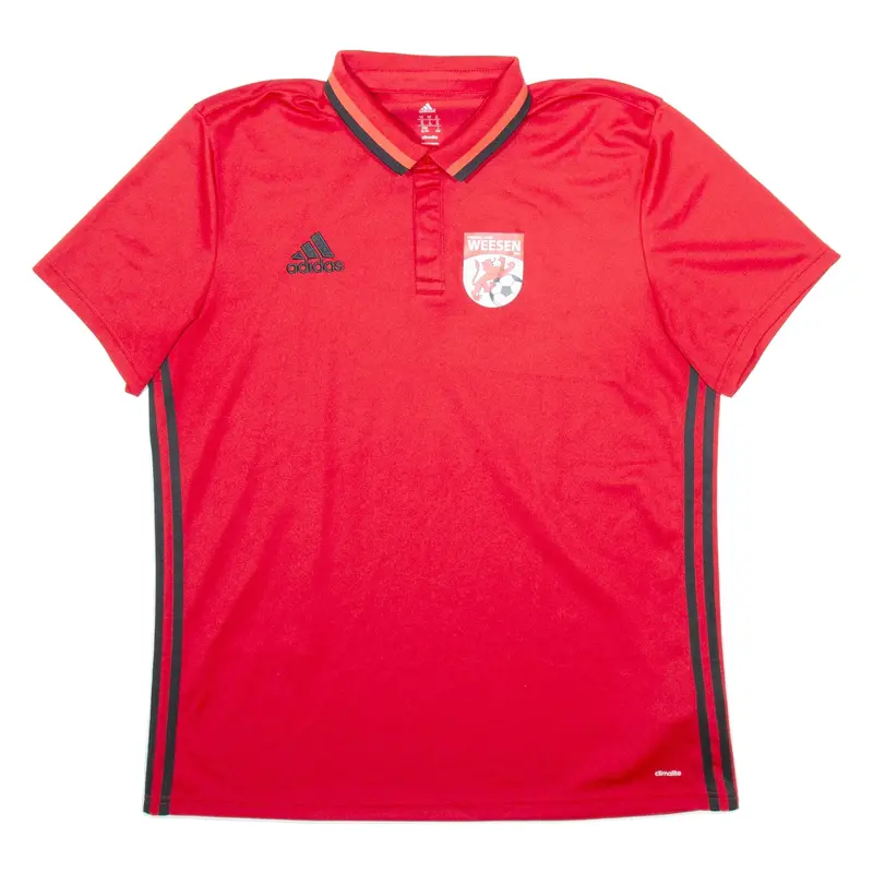 ADIDAS Weezen Football Mens Polo Shirt Red XL