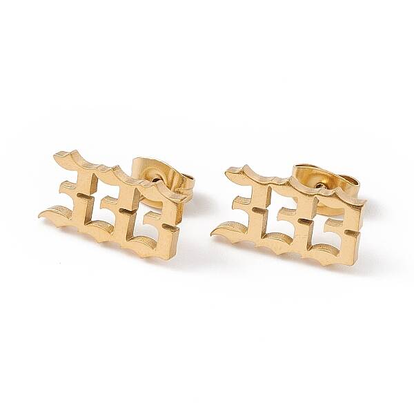Number Earrings