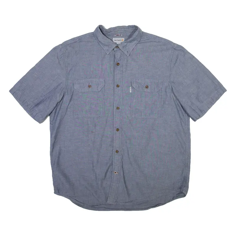 CARHARTT Mens Plain Shirt Blue XL