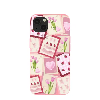 Bubblegum Pink Love Letters iPhone 13 Case