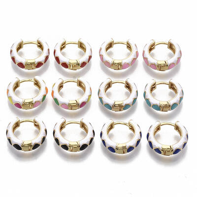 Brass Huggie Hoop Earrings