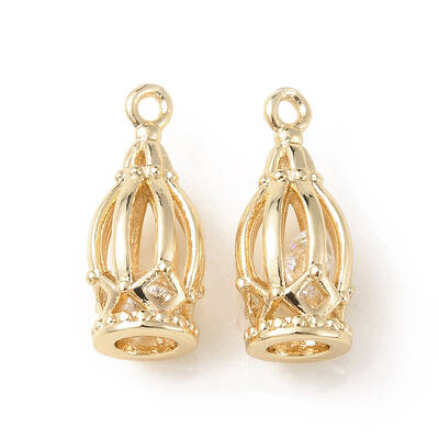 Brass Cubic Zirconia Pendants