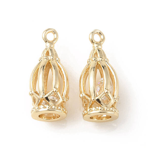 Brass Cubic Zirconia Pendants