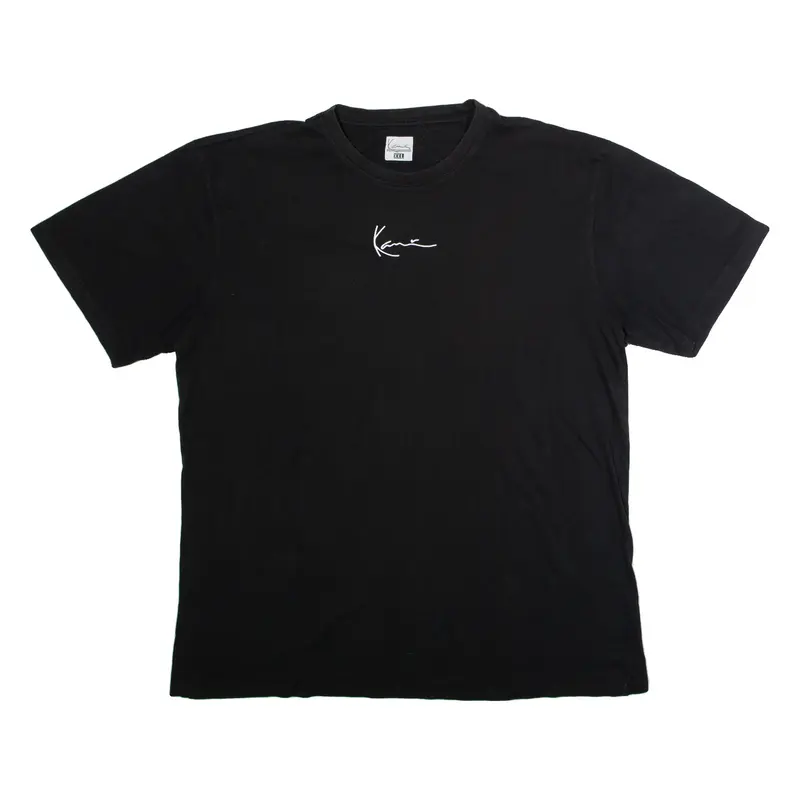 KARL KANI Mens T-Shirt Black Crew Neck 2XL