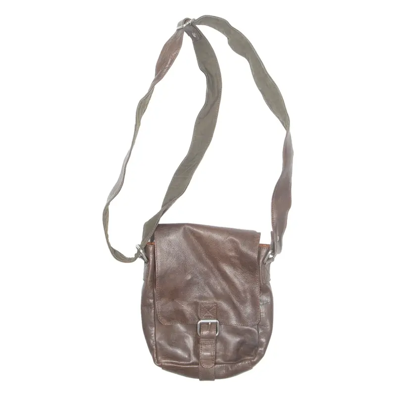 C&A Womens Shoulder Bag Brown Leather