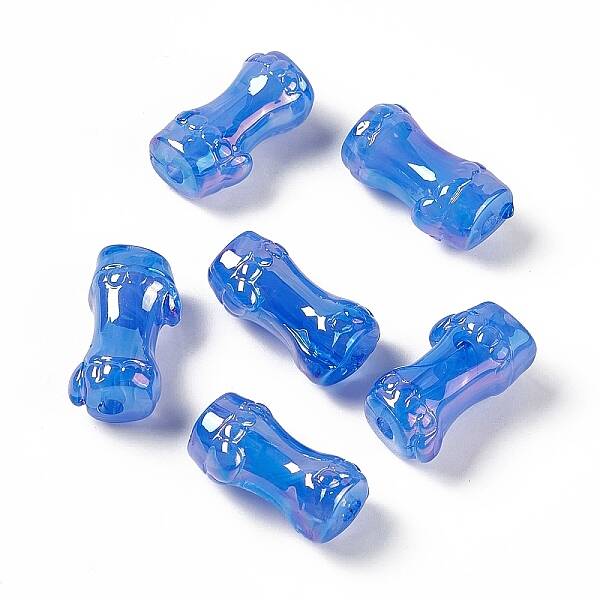 UV Plating Rainbow Iridescent Acrylic Beads