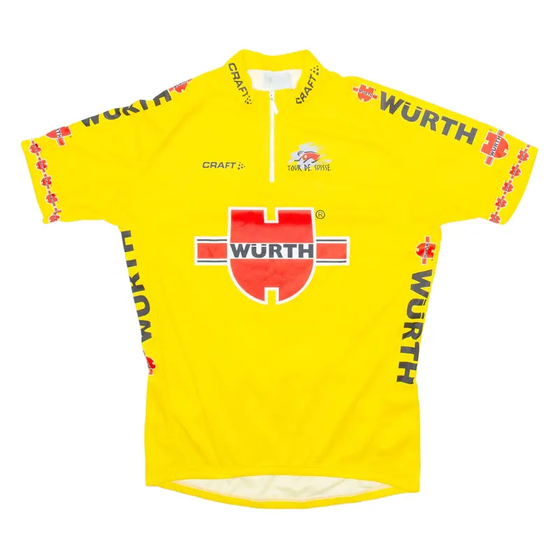 CRAFT Cycling Mens Jersey Yellow 1/4 Zip XL