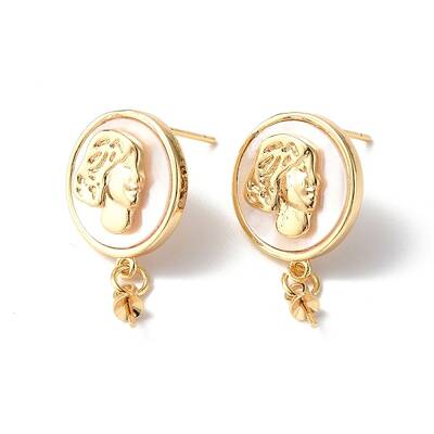 Brass Stud Earring Findings
