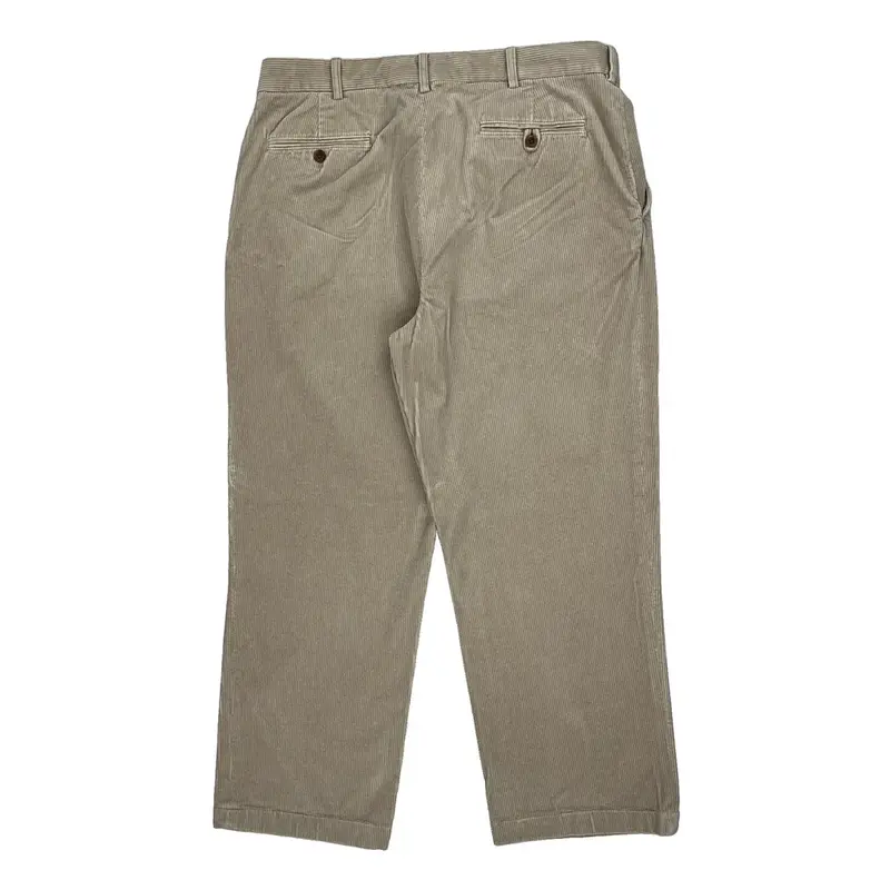 Ralph Lauren Cord Trousers - 36? Waist Beige Cotton Blend