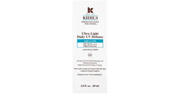 Kiehl's Dermatologist Solutions Ultra Light Daily UV Defense Aqua Gel SPF 50 PA+++ SPF 50+ 60 ml