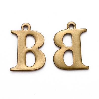 304 Stainless Steel Alphabet Charms