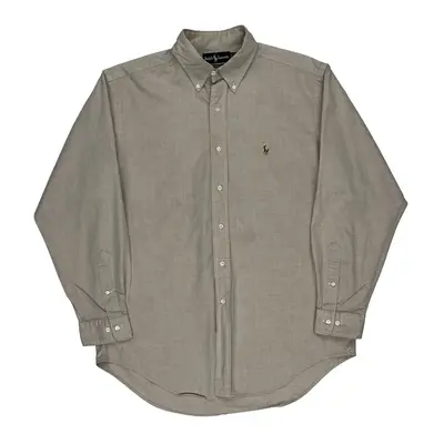 Ralph Lauren Shirt - Large Beige Cotton | Size: large