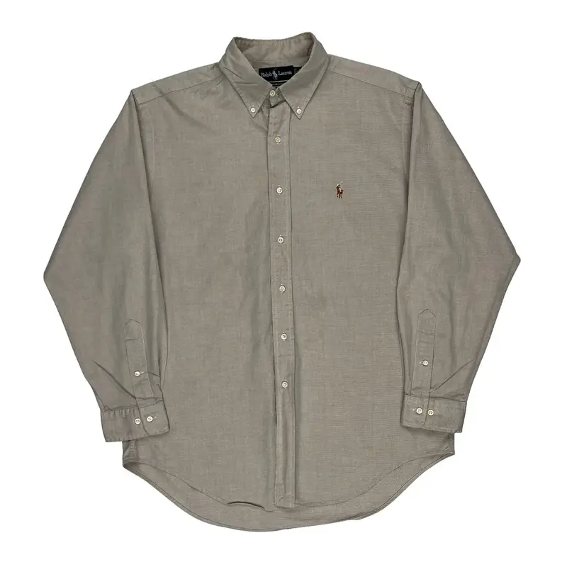 Ralph Lauren Shirt - Large Beige Cotton | Size: large