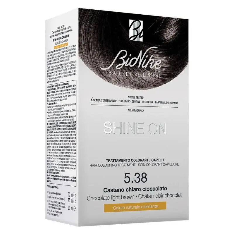 Bionike Shine On Hair Coloring Treatment 5.38 Light Brown Chocolate